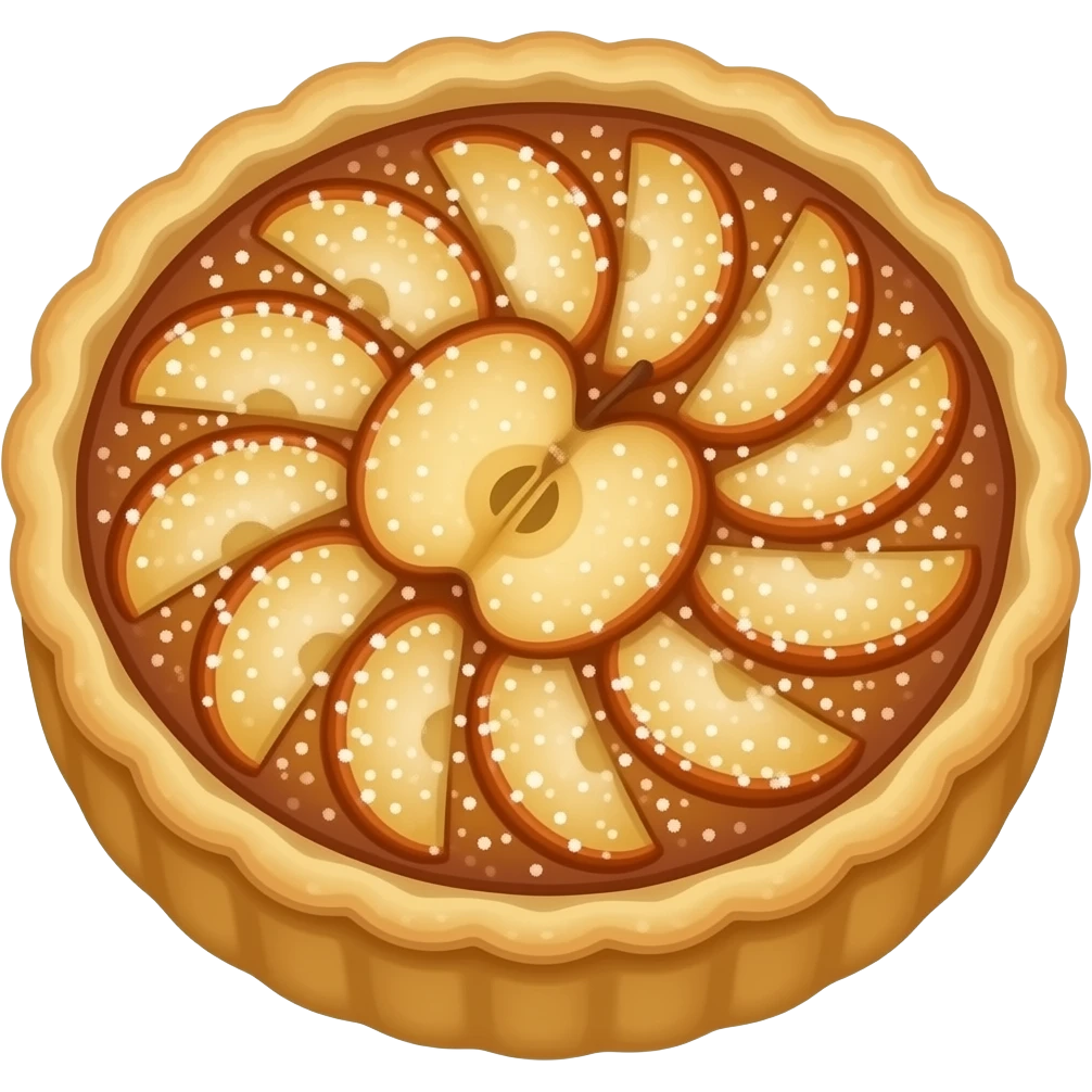 Dessert au pomme normande emoji