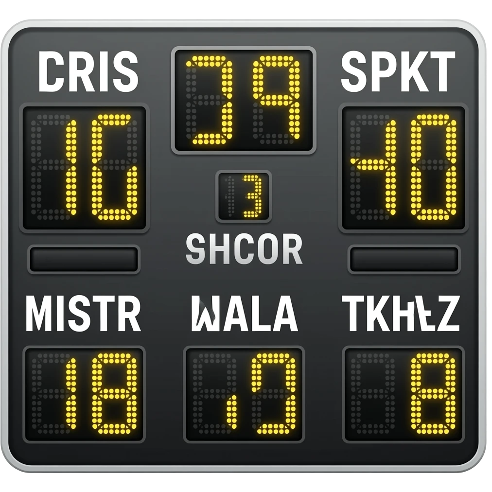 cricket score board emoji
