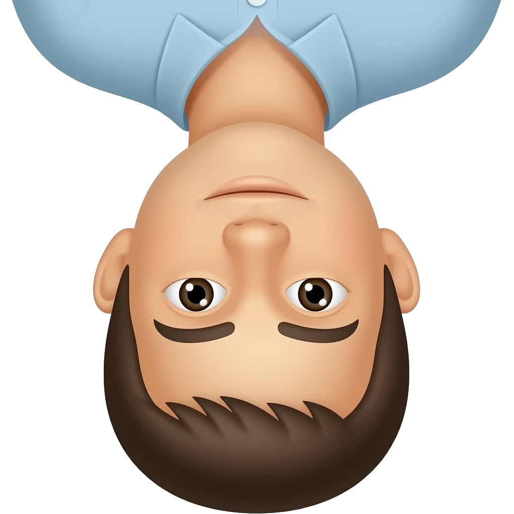 upside-down face emoji
