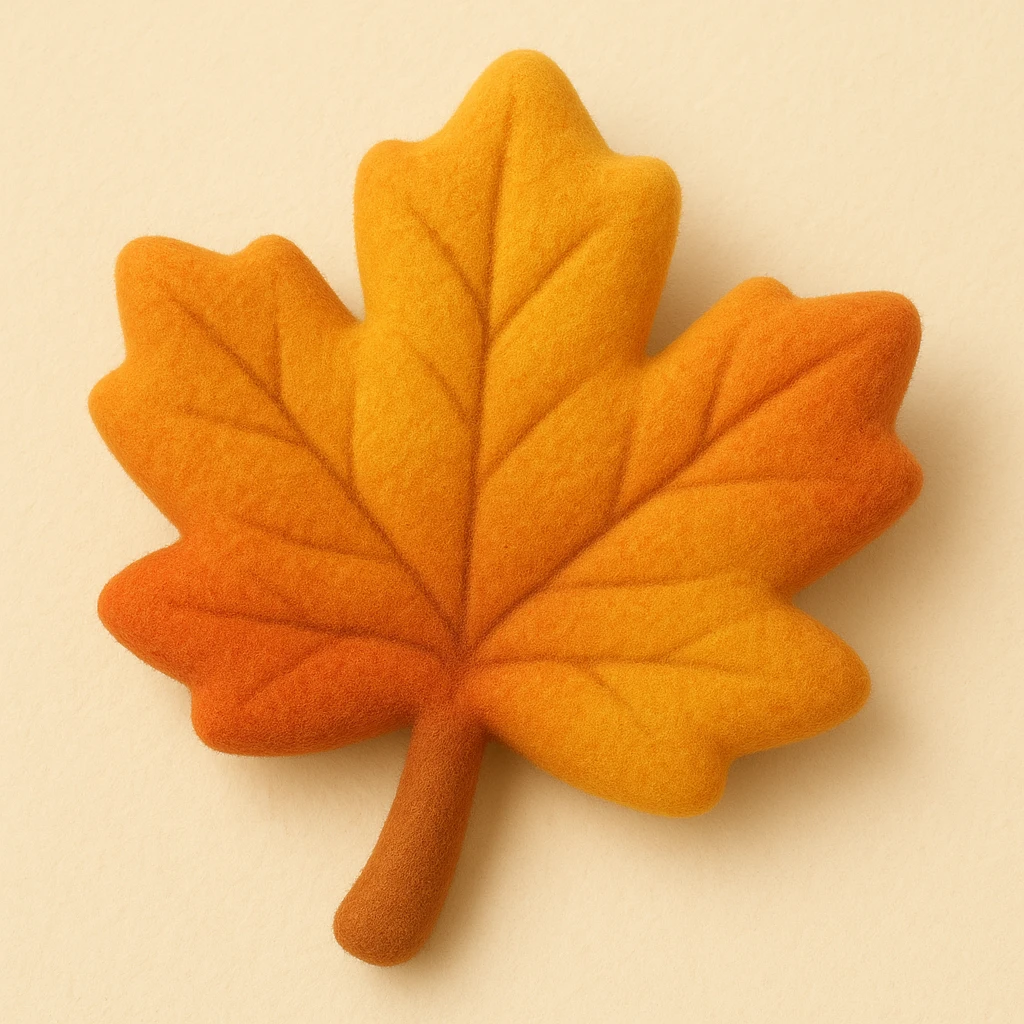 autumn leaf emoji