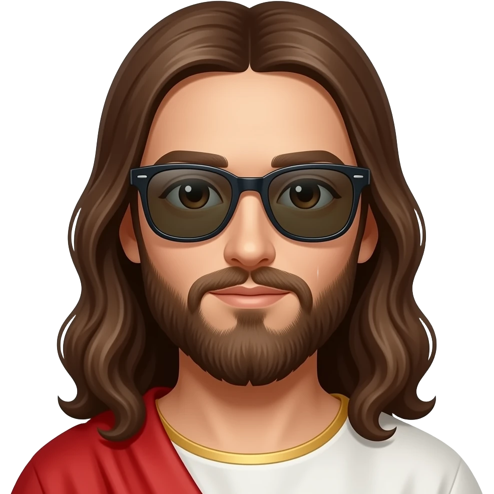 Jesus Christ wearing Ray-Ban RB3138 SHOOTER emoji