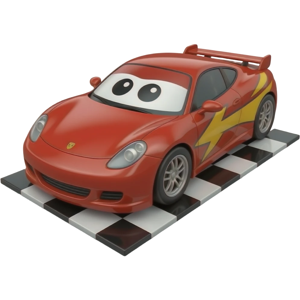 Toy race car emoji