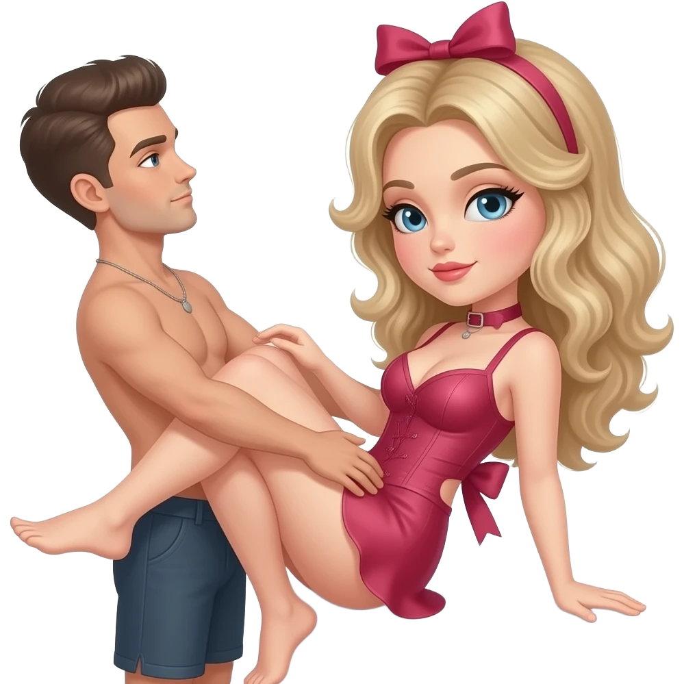 Femdom's pegging a male emoji