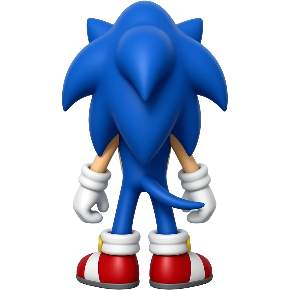 Sonic back profile Backspines and tail emoji