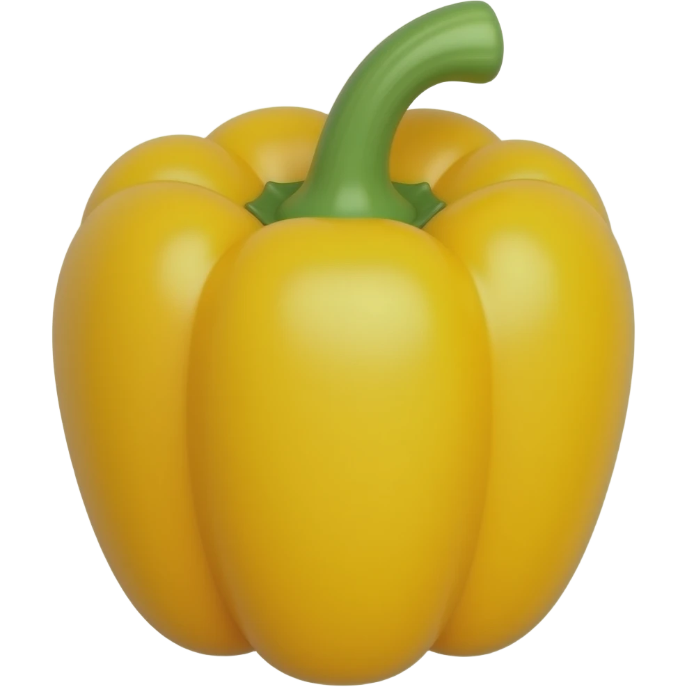 Yellow bell pepper emoji