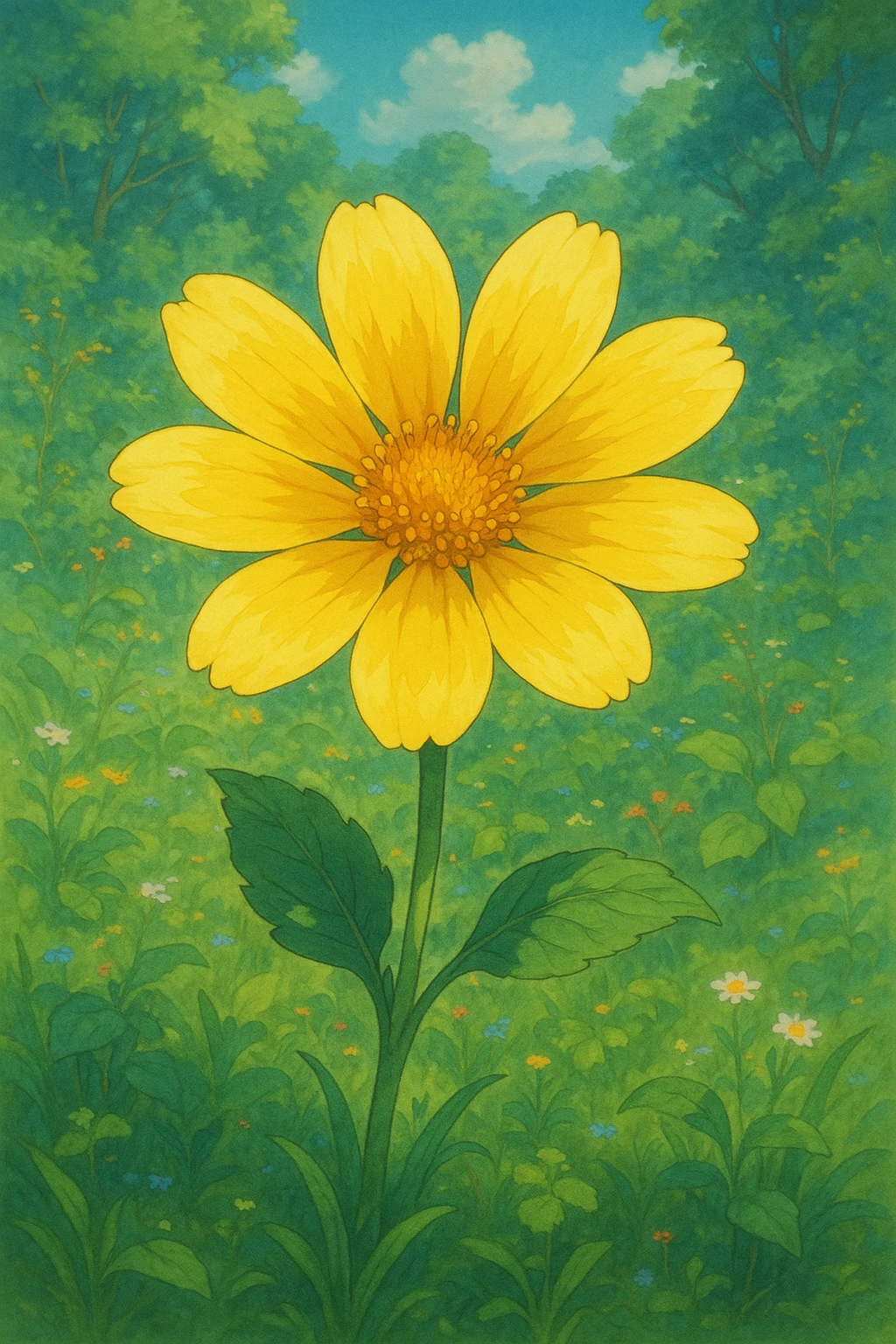 yellow flower emoji
