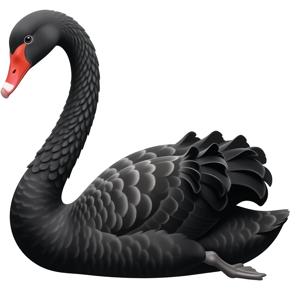 Black swan emoji