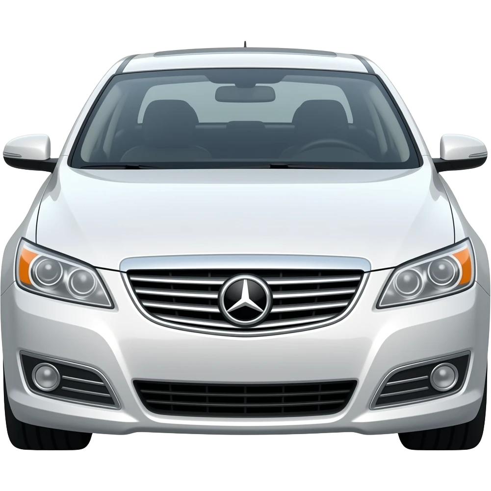 White 2009 sedan emoji