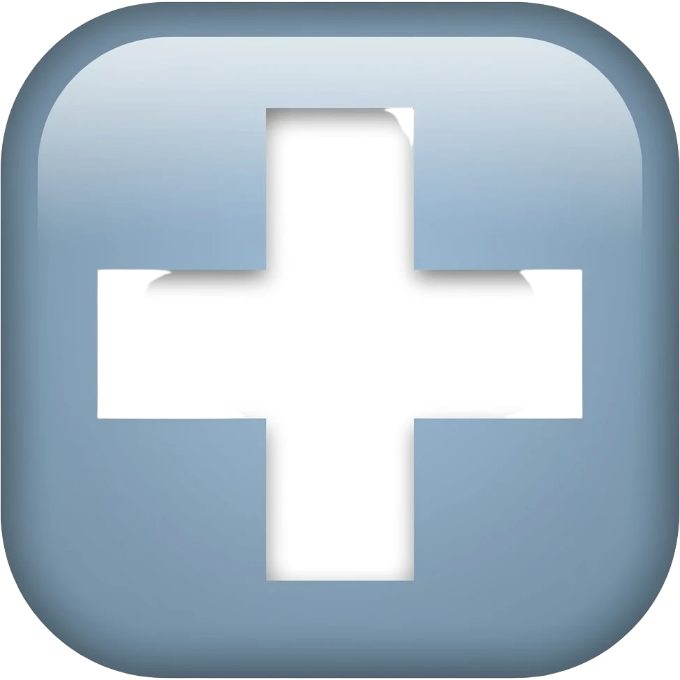 "+" sign flat emoji in #ffffff with transparent background emoji