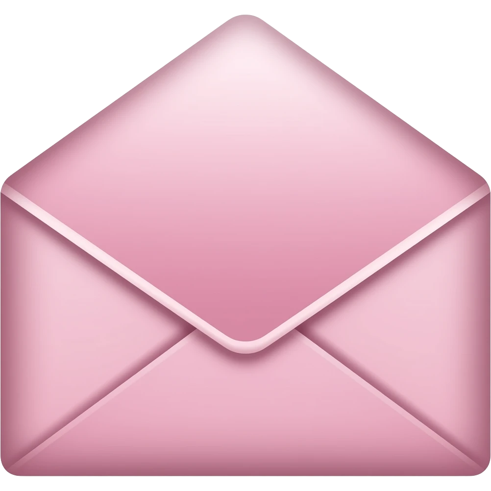 light pale pink E-mails emoji