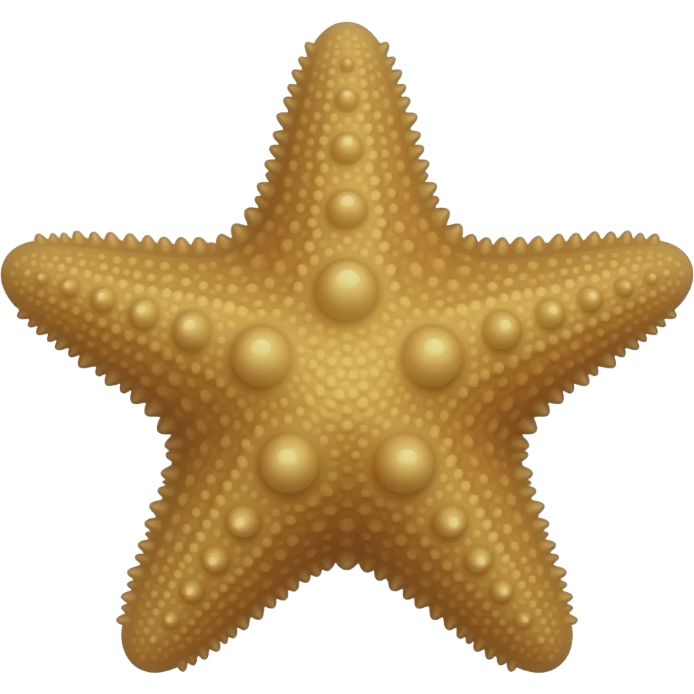 Brown star fish emoji