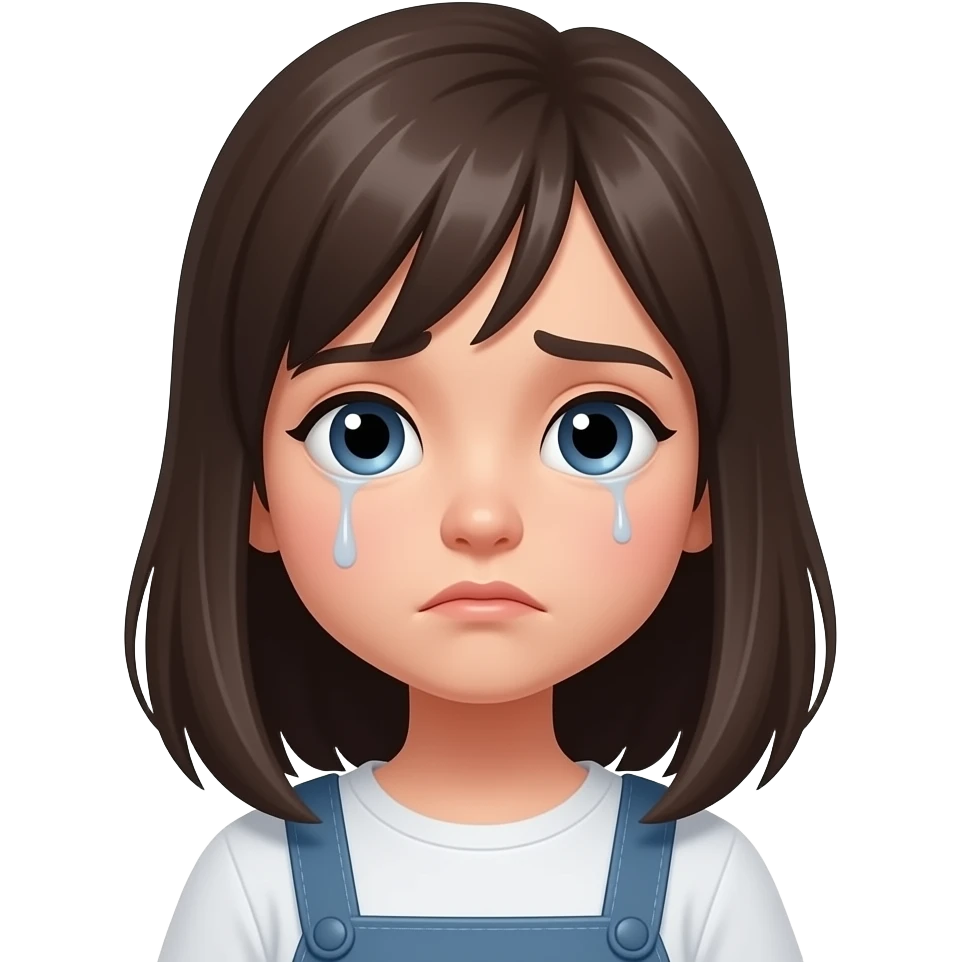 sad girl moji emoji