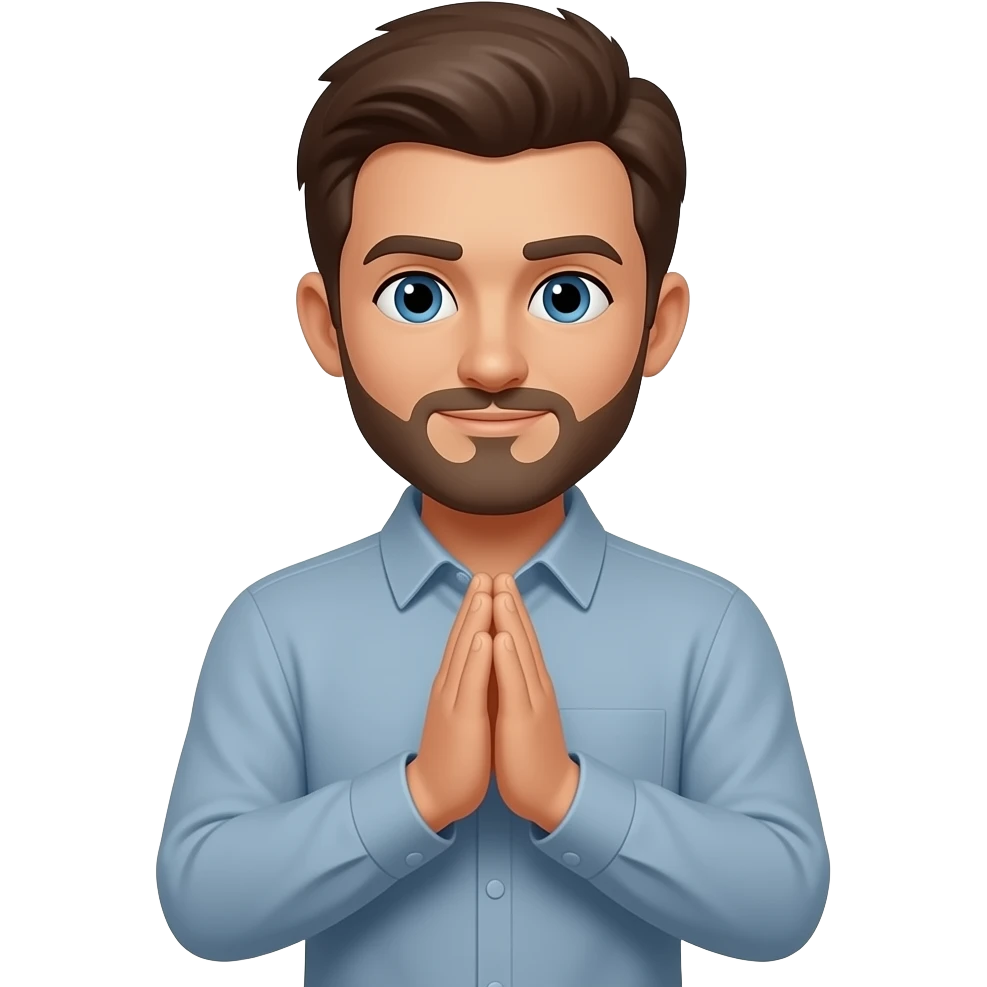 Praying man emoji
