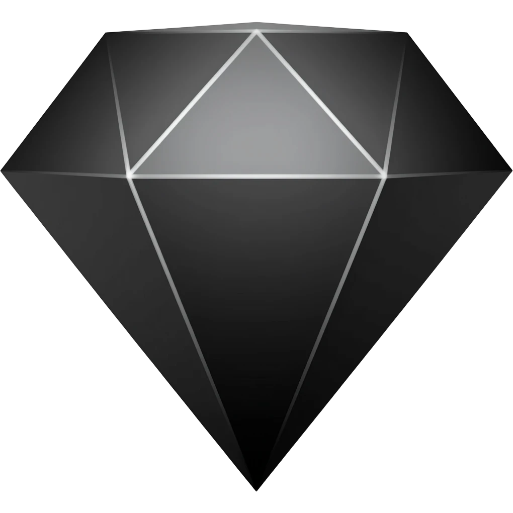Diamant noire emoji