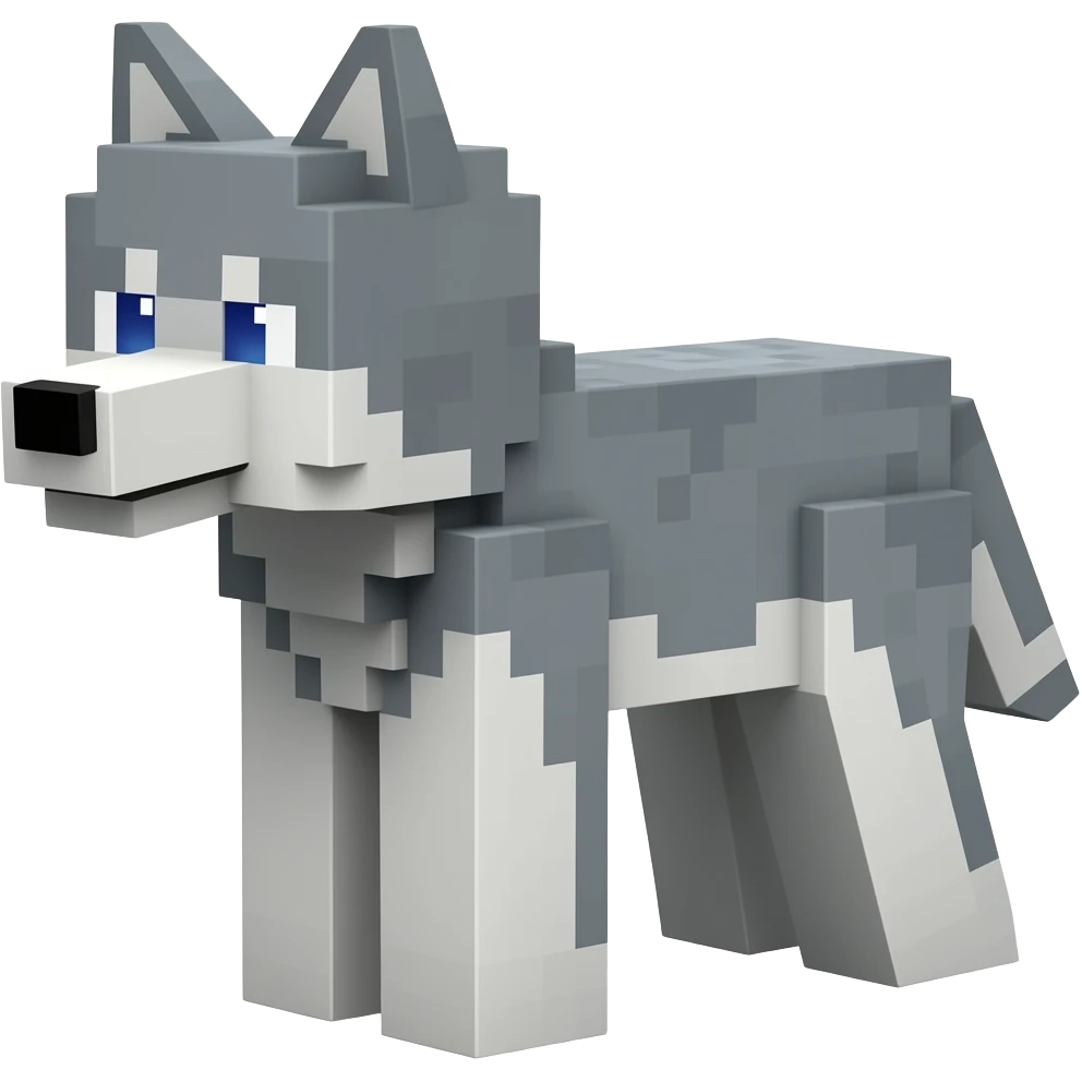 Minecraft wolf emoji