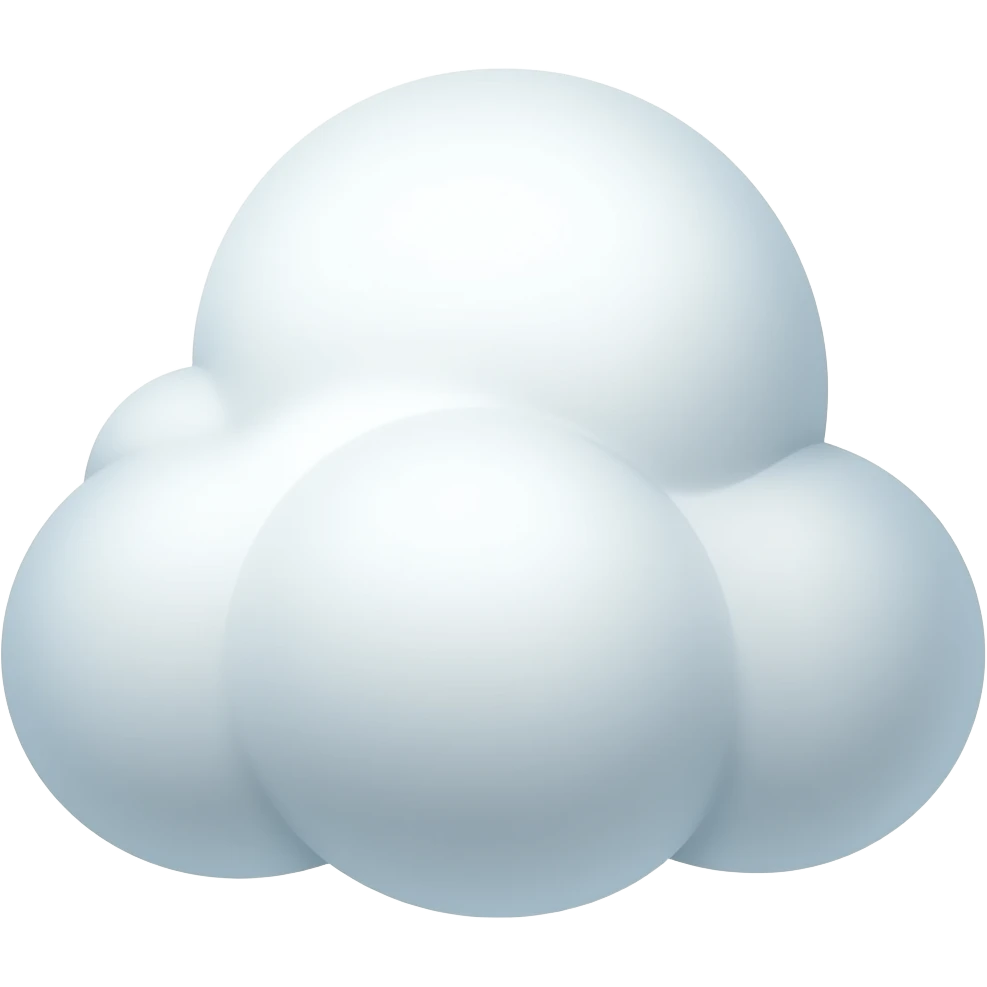 cloud that is big emoji