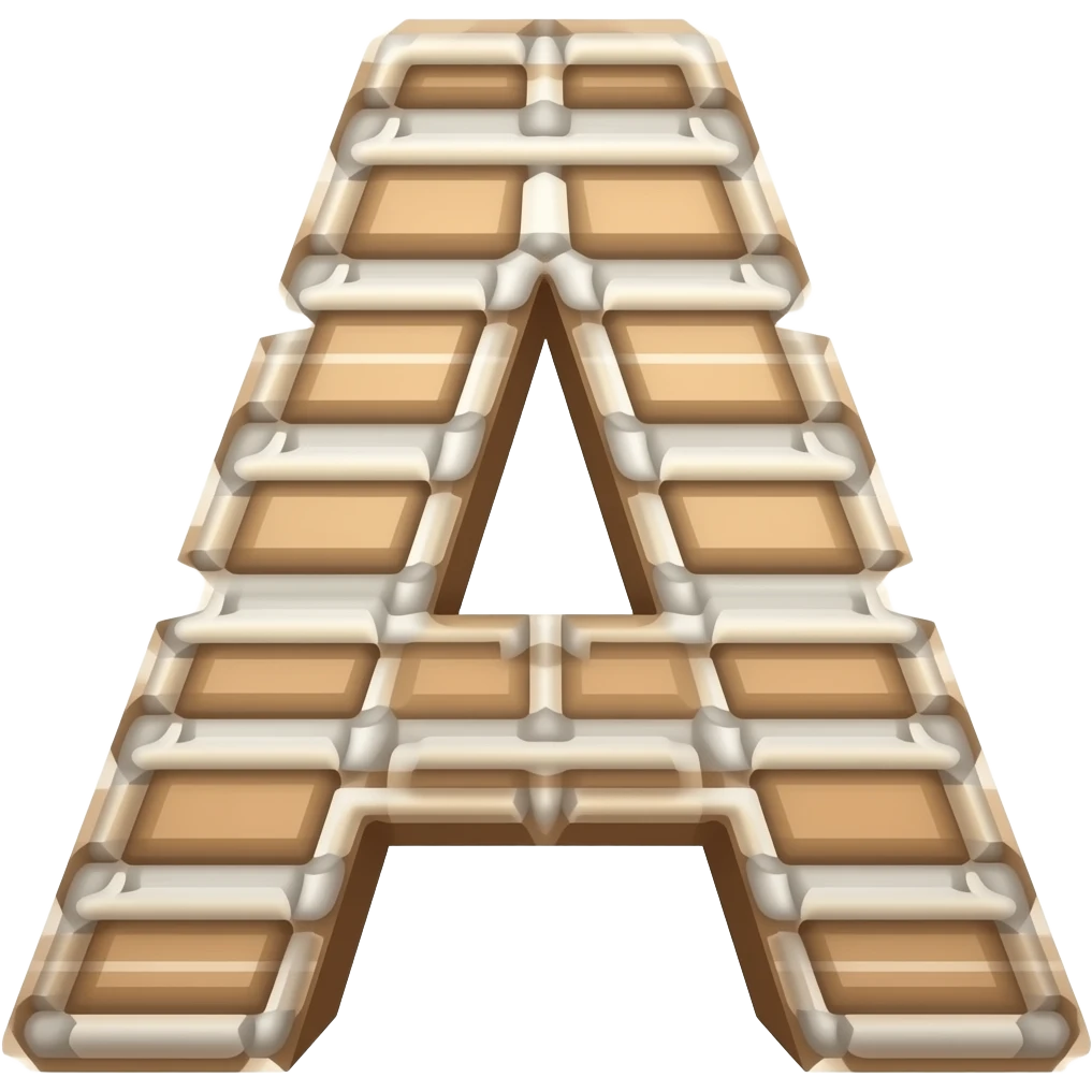 letter A written in chalk emoji