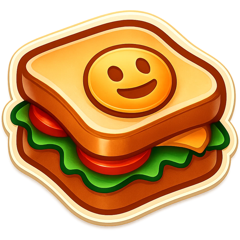 Make this lunch emoji even smaller, keep it simple, no background. emoji