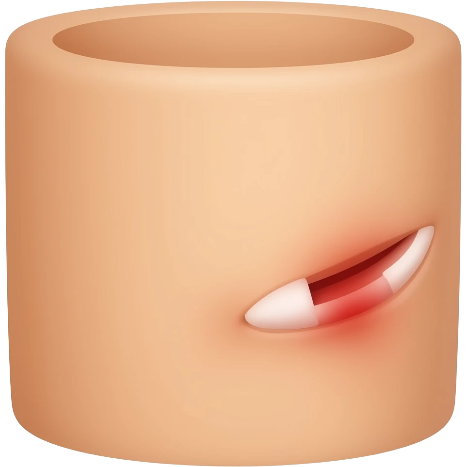 피부에 상처 emoji