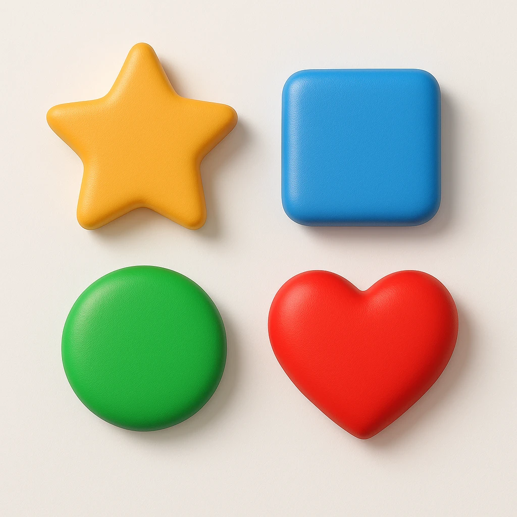 remove frame and add simple white background and add shadows to all elements  emoji