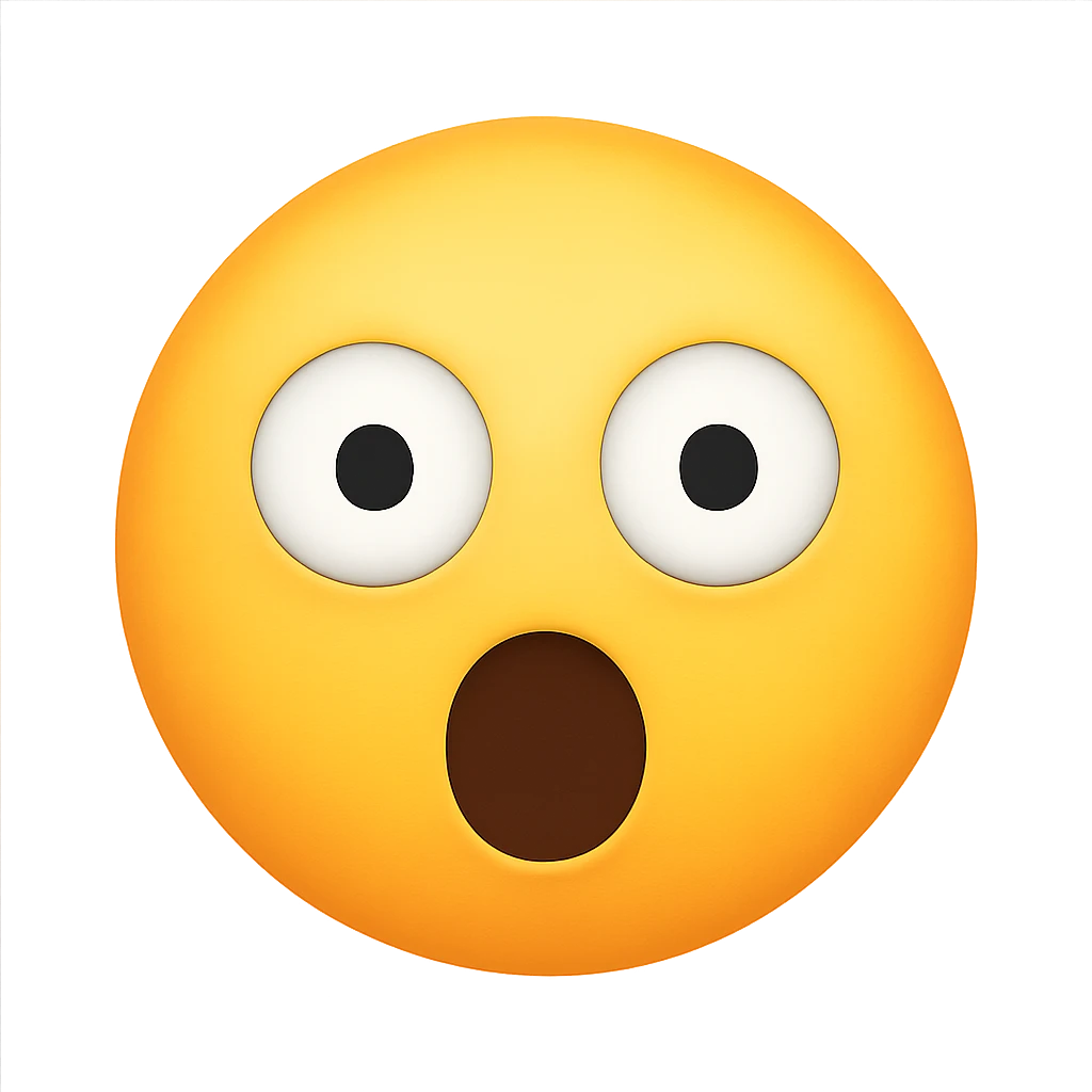 surprised face emoji emoji