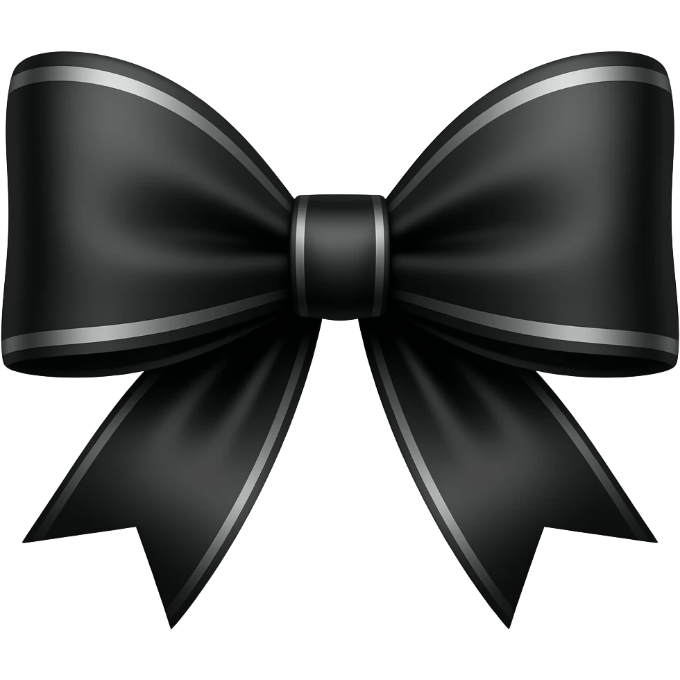 black bow 🎀 emoji