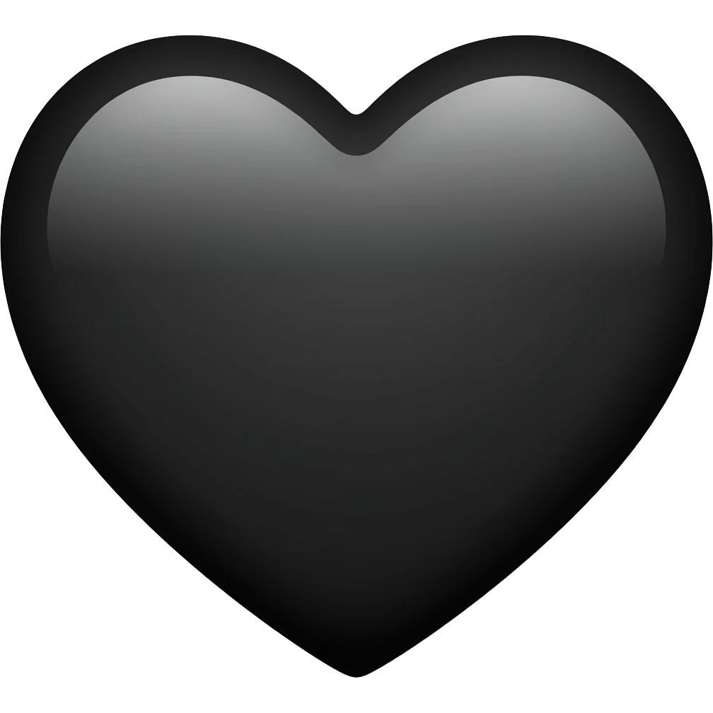 black heart emoji