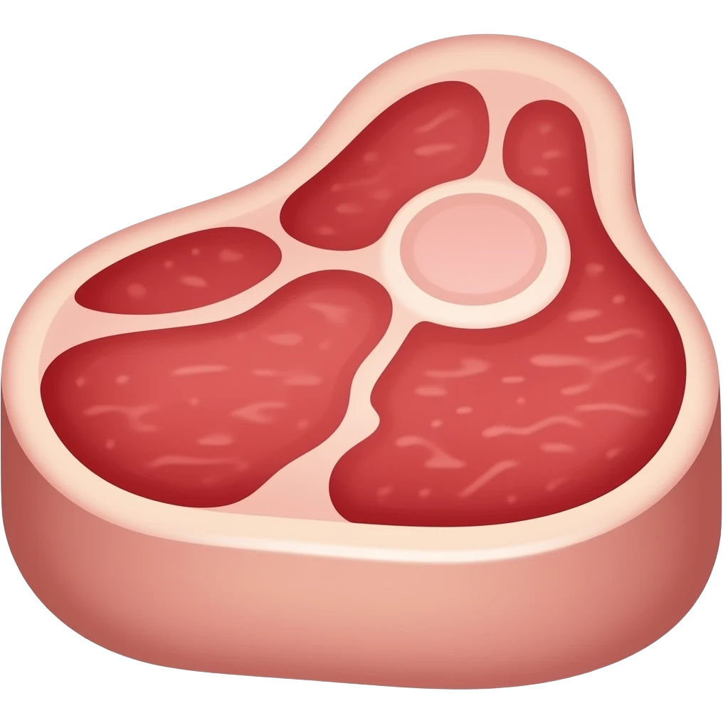 Red meat emoji