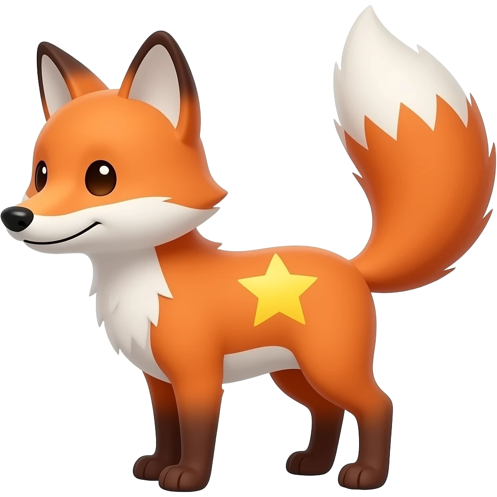 Zorro que atras tenga una estrella emoji