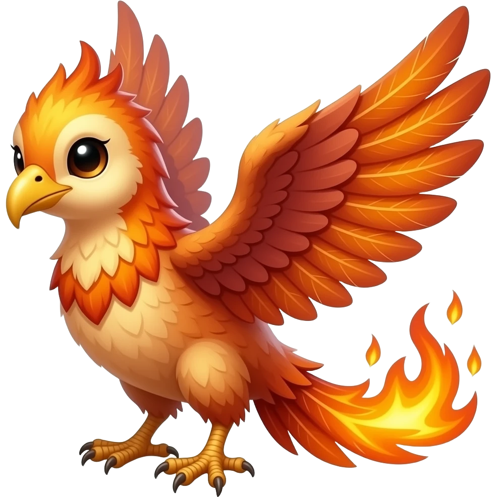 Птенец птицы Феникс emoji