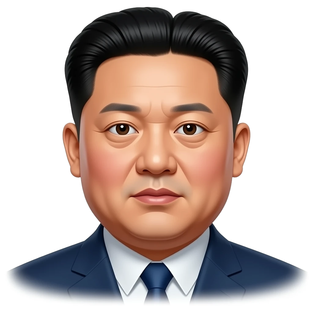 A person transforming into Kim Jong-un emoji