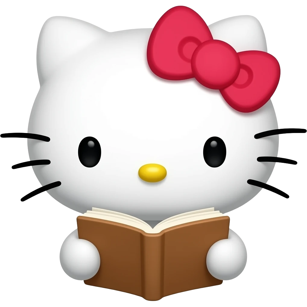 Hello kitty read emoji