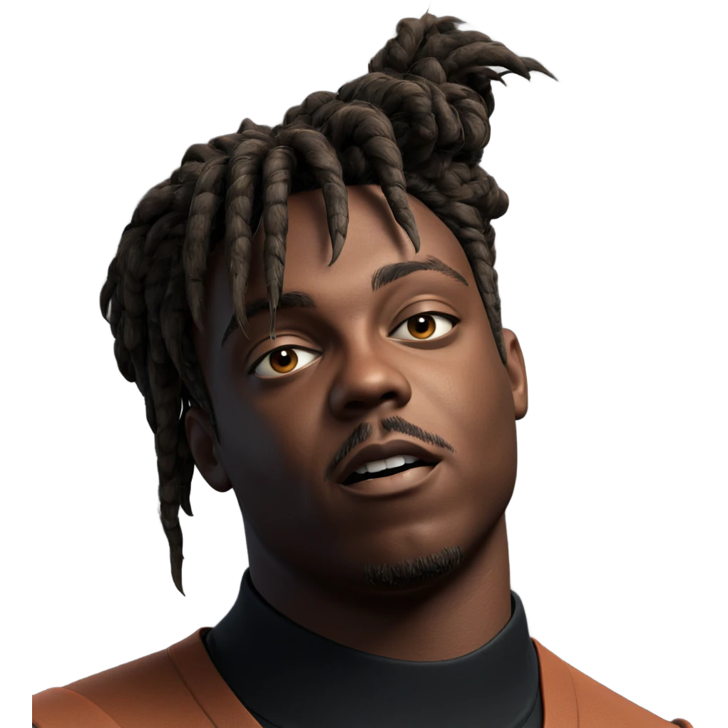 dark-skinned male portrait emoji