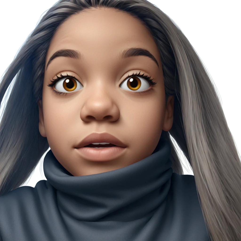 realistic portrait of girl emoji