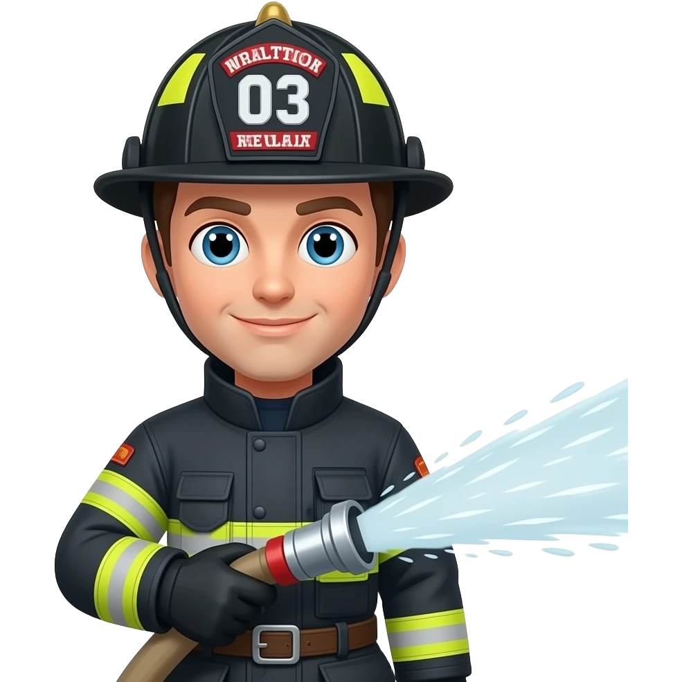 Firefighter water hose emoji