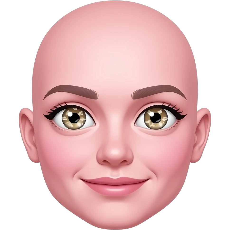 Pink face with money inside his eyes emoji