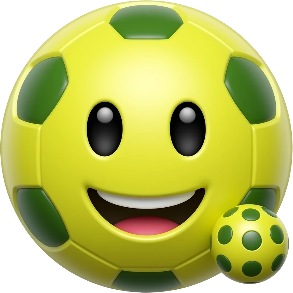 Emoji holding buzzball emoji