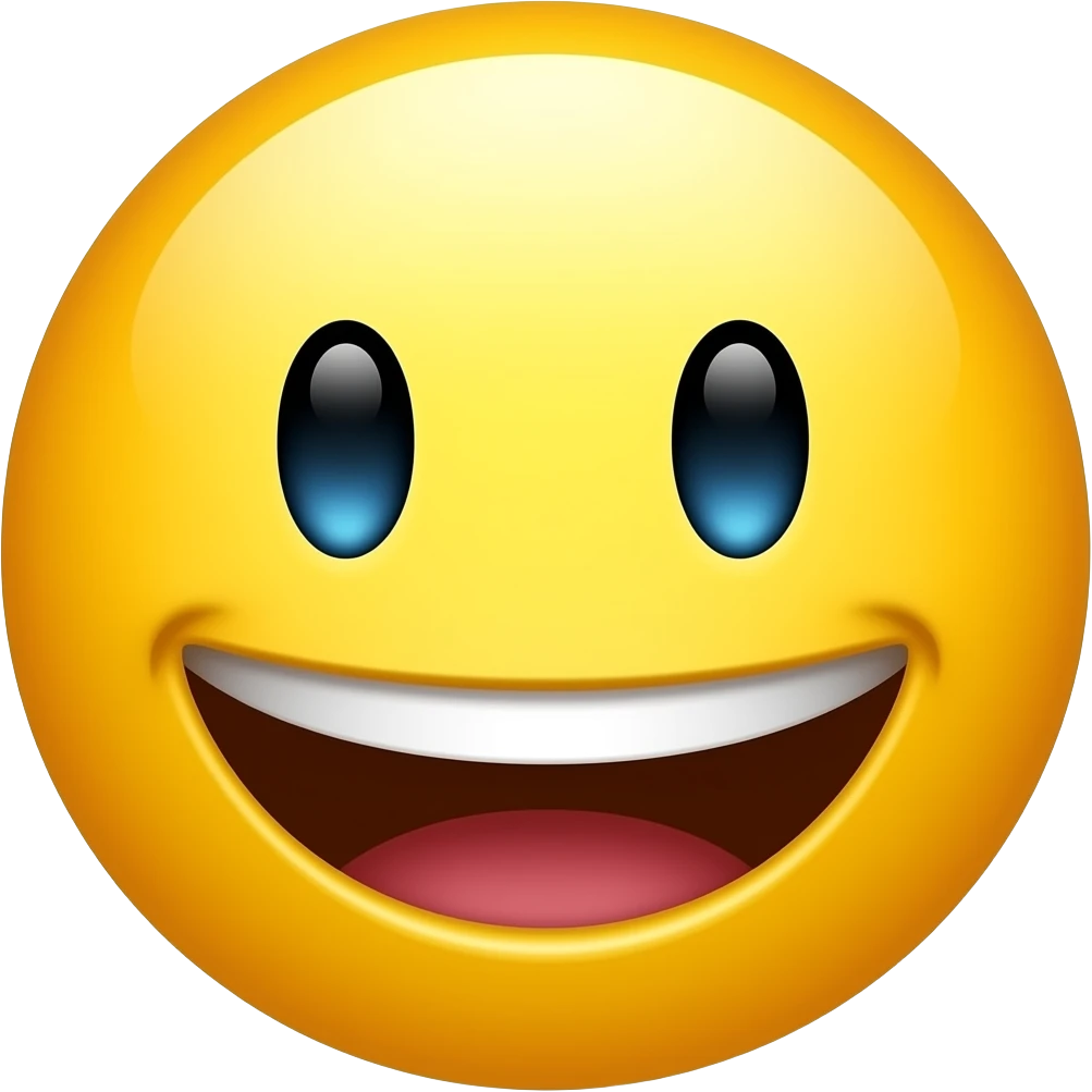 It’s a emoji normlal emoji The Yellow one 🙂 that tries to take a bite (shows teeth but its mozth is open) emoji