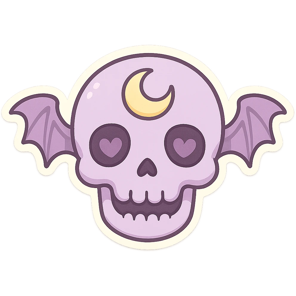 pastel goth objects, show one  emoji
