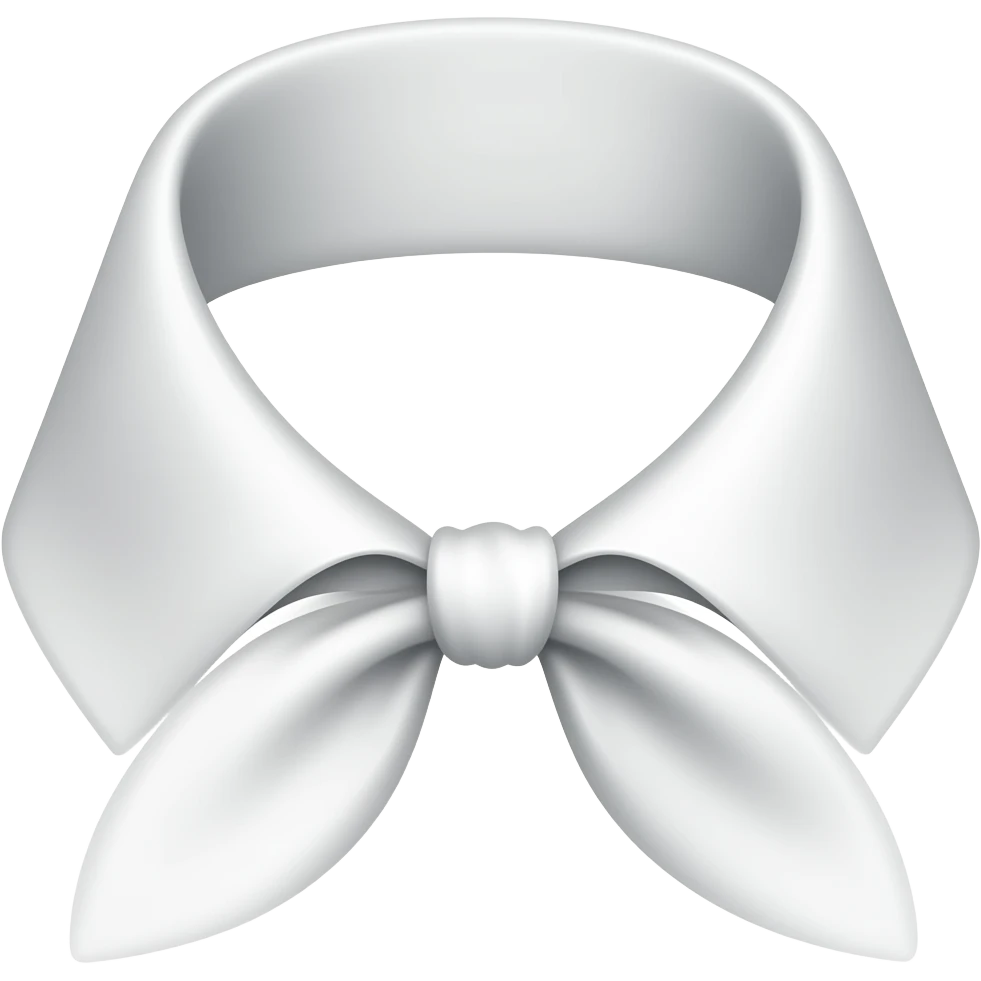 Pañuelo blanco anudadoayo emoji