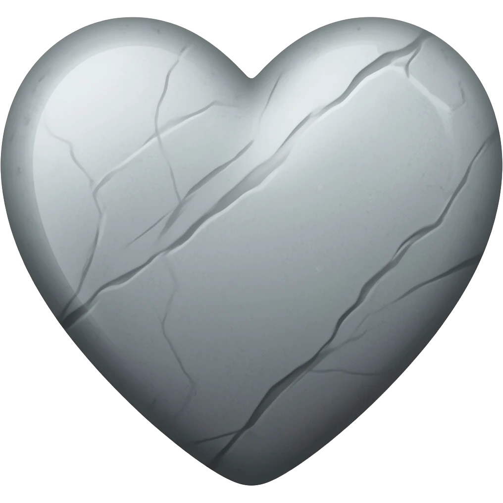 Corazón de piedra emoji