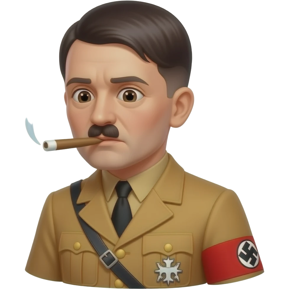 Hitler doing cocaine emoji