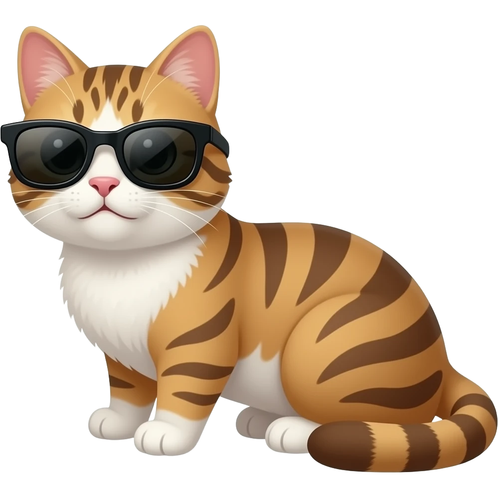 Cat wearing sunglasses emoji