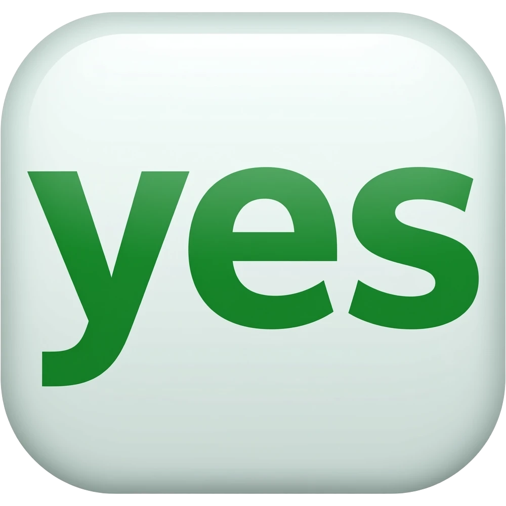 yes green logo emoji