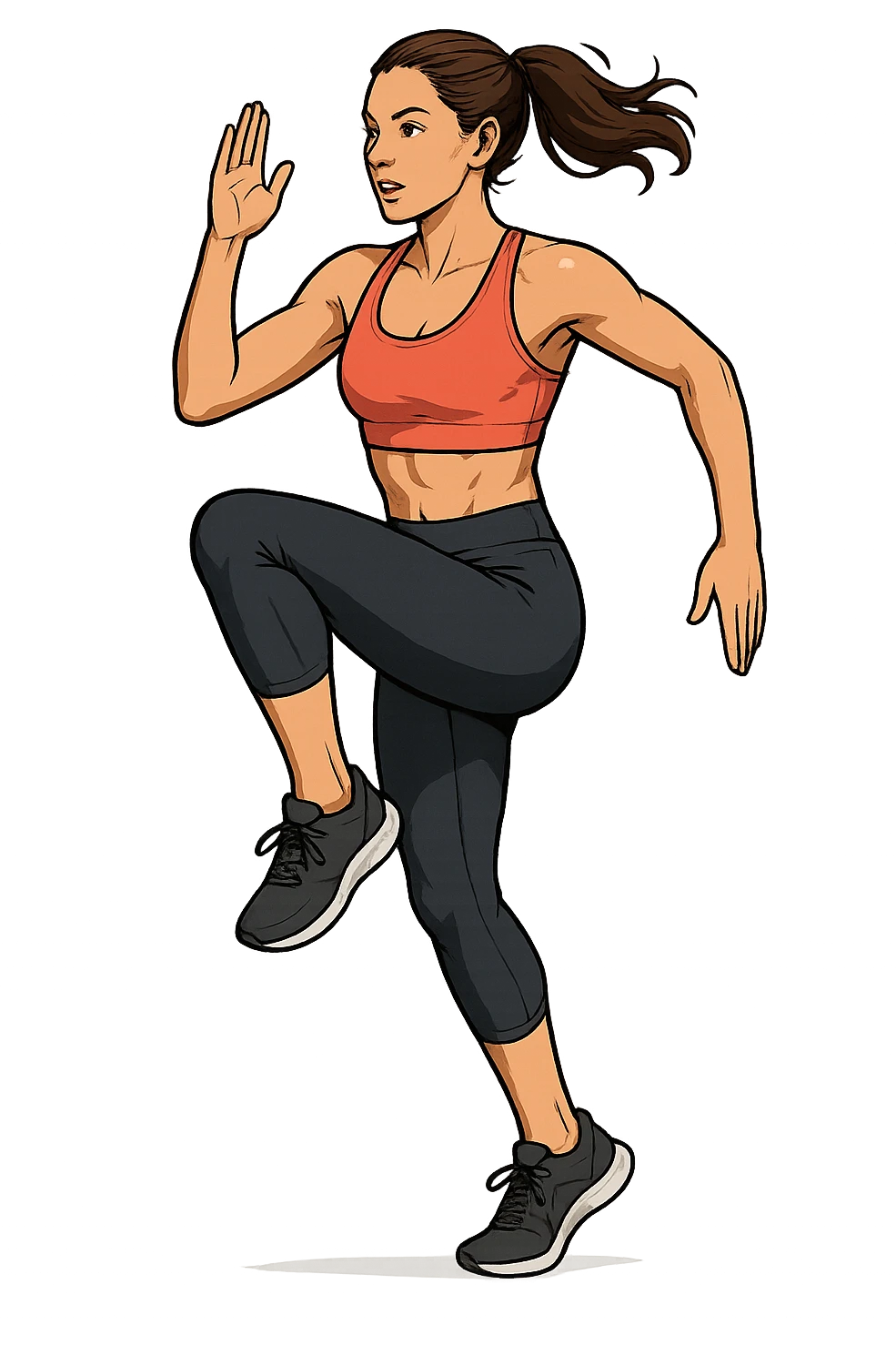DOnna che fa HIIT emoji