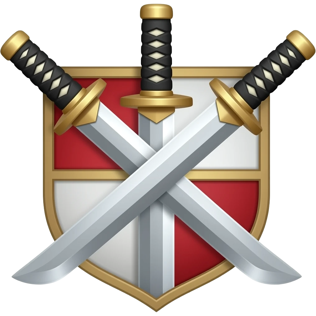3 katanas blason emoji