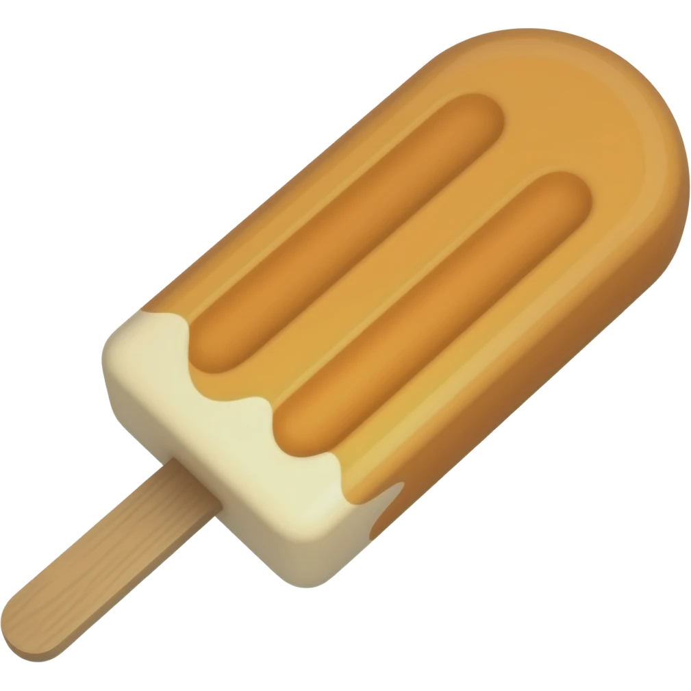 Orange ice cram bar emoji emoji
