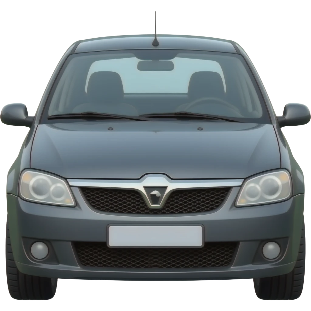 Dacia Logan gris foncés de 2008 emoji