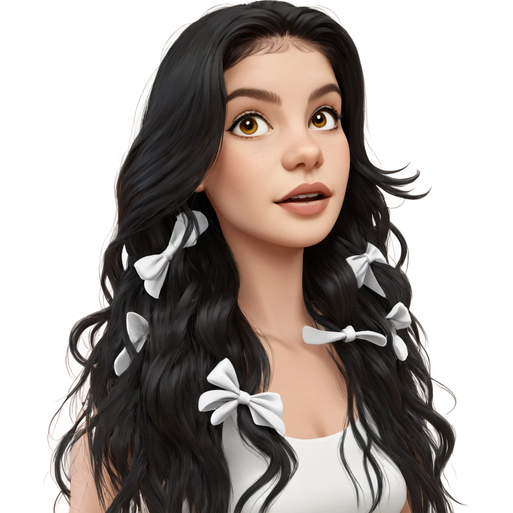 girl with long black hair emoji