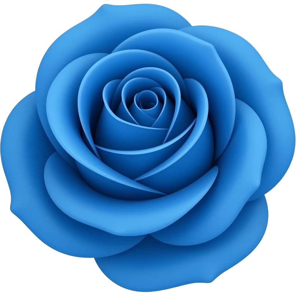 Blue rose emoji emoji